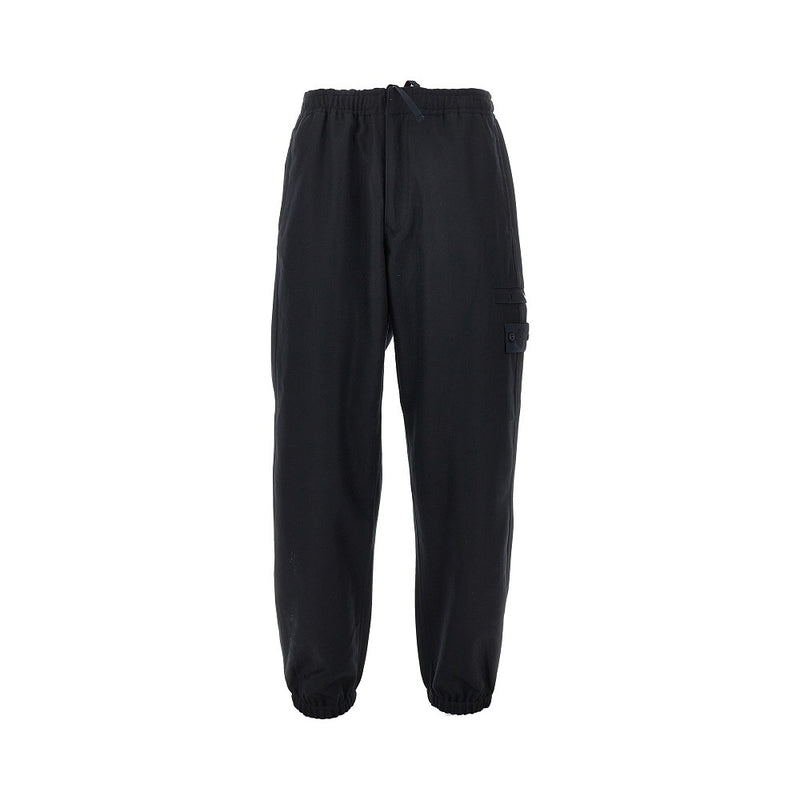 Stone Island Stone Island Flannel Pants Blue Men - World Class Fashion