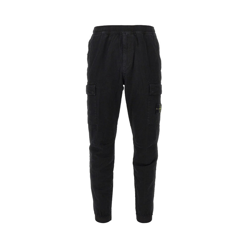Stone Island Stone Island Cotton Cargo Pants Black Men - World Class Fashion