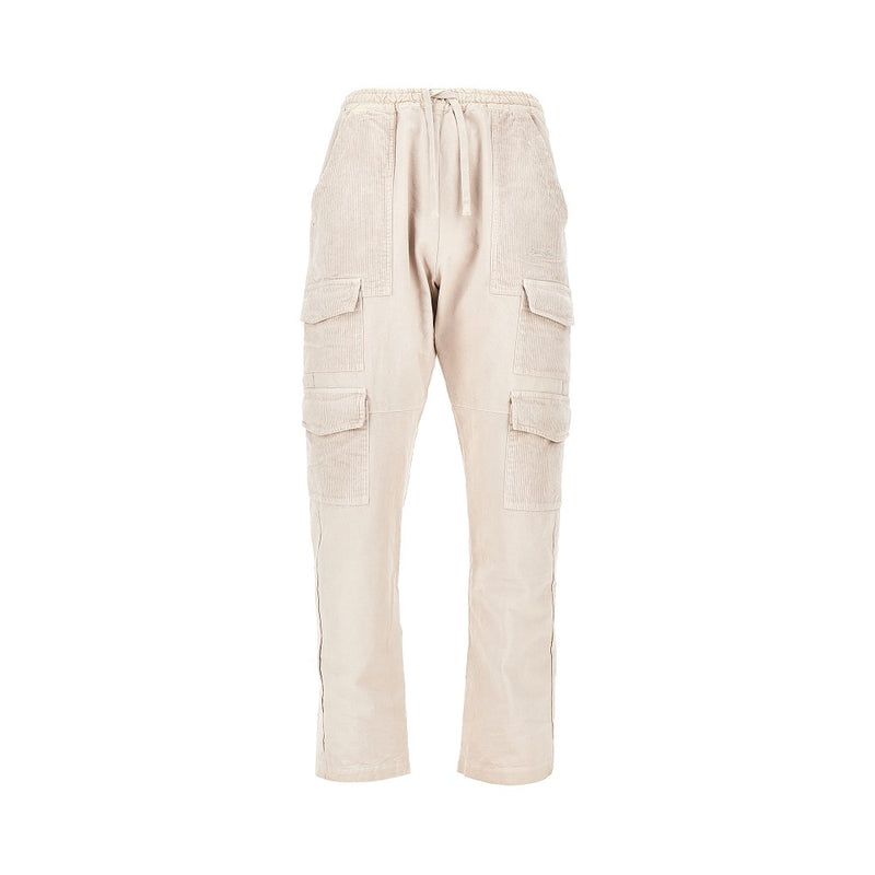 Mauna Kea Mauna Kea Canvas and Corduroy Cargo Pants Beige - World Class Fashion