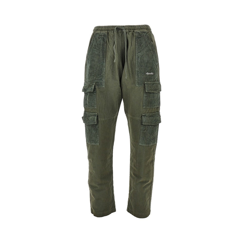 Mauna Kea Mauna Kea Canvas Corduroy Cargo Pants Green - World Class Fashion