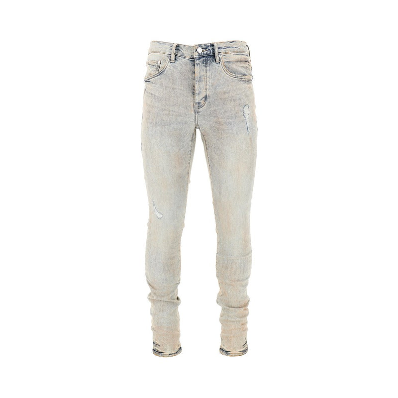 Purple Brand Purple Brand Pink Mud Distressed Skinny Jeans Blue - World Class Fashion