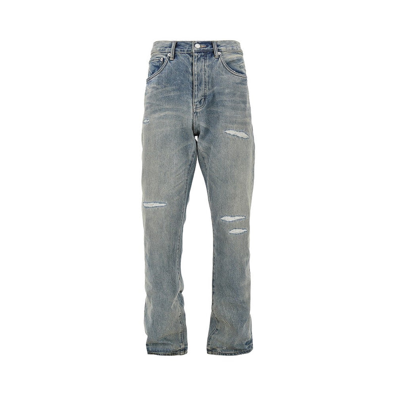 Purple Brand Purple Brand P011 Straight Leg Jeans Blue - World Class Fashion