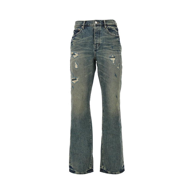 Purple Brand Purple Brand Quilted Destroy P026 Jeans Blue - World Class Fashion