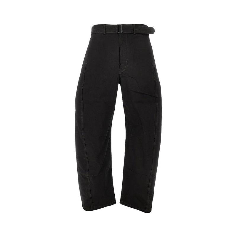 Lemaire Lemaire Twisted Denim Pants Black Women - World Class Fashion