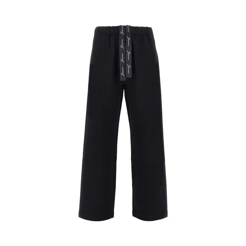 Jacquemus Jacquemus Rond Carré Cotton Pants Black - World Class Fashion