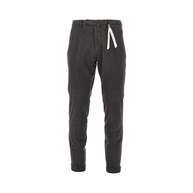 Santaniello Santaniello Praiano Evoluto Stretch Cotton Pants Grey - World Class Fashion