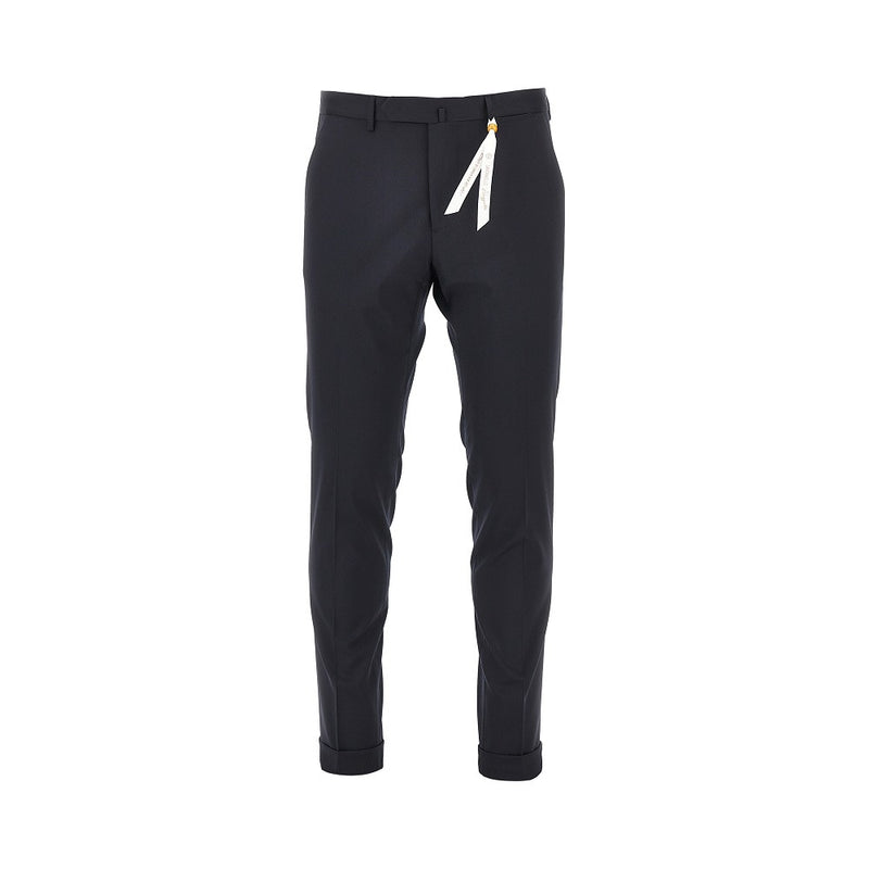 Santaniello Santaniello Praiano Il Viaggiatore Twill Pants Blue - World Class Fashion