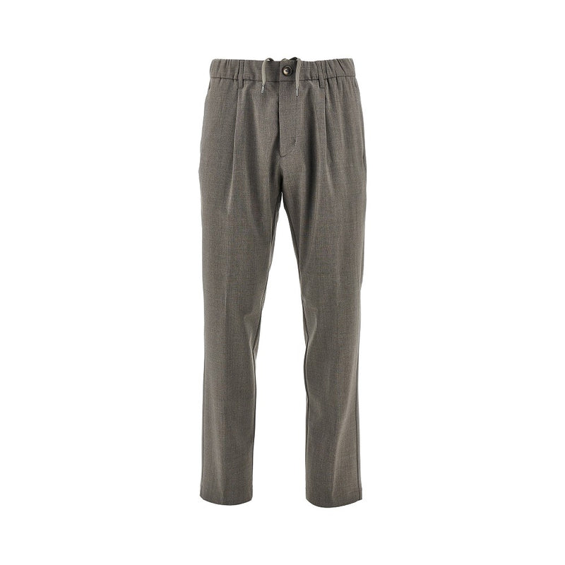 Herno Herno Stretch Light Wool Pants Grey Men - World Class Fashion