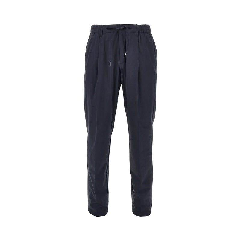 Herno Herno Technical Poplin Pants Blue Men - World Class Fashion