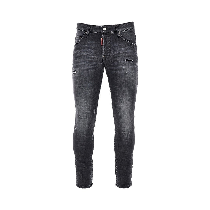 Dsquared2 Dsquared2 Stretch Denim Skater Jeans Black - World Class Fashion