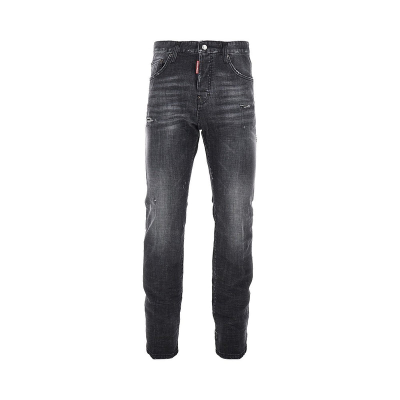 Dsquared2 Dsquared2 Stretch Denim 'Teddy' Jeans Black - World Class Fashion