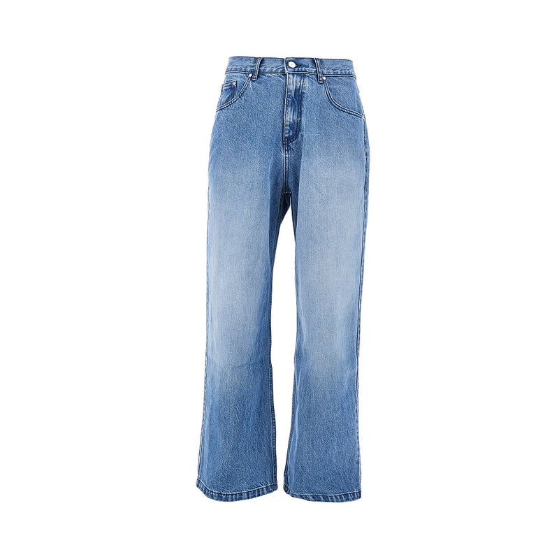 Arte Arte Circle Logo Embroidery Relaxed Fit Jeans Blue - World Class Fashion