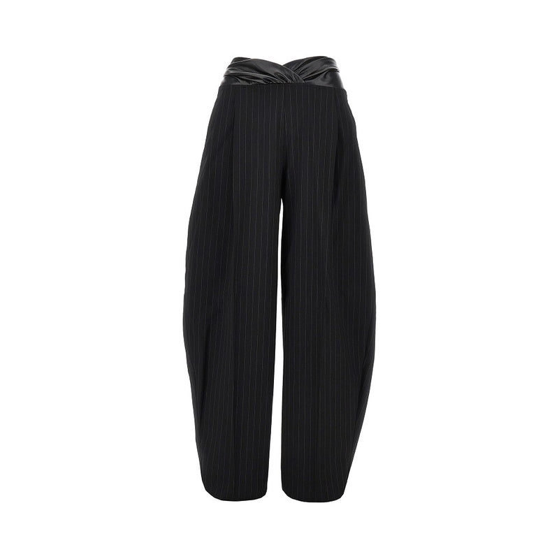 The Andamane The Andamane Astra Gabardine Pants Black - World Class Fashion