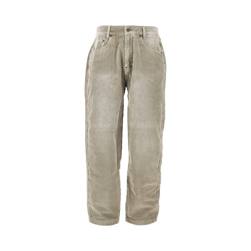 Thisisneverthat Thisisneverthat Garment-dyed Corduroy Pants Khaki - World Class Fashion