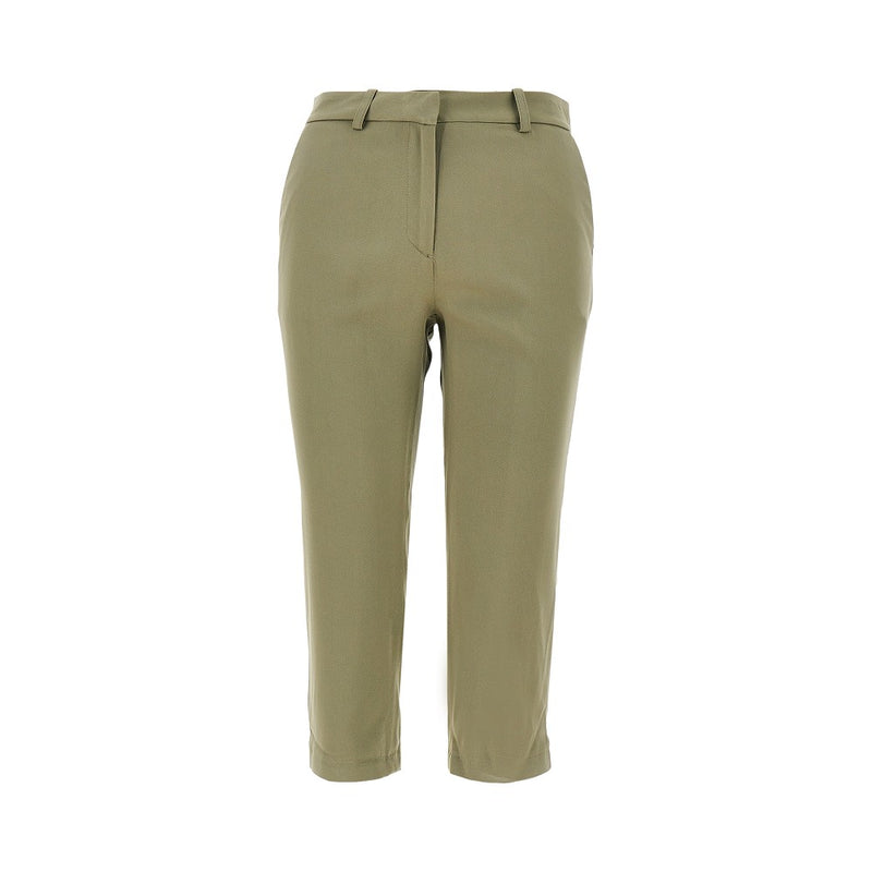 The Frankie Shop The Frankie Shop Lior Twill Capri Pants Green - World Class Fashion