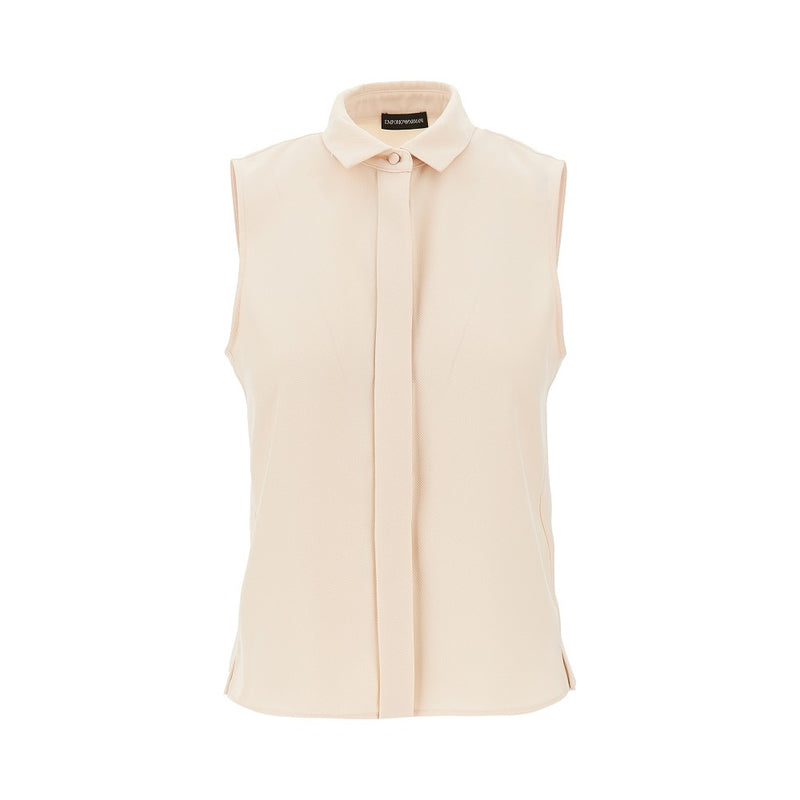 Emporio Armani Emporio Armani Twill Top Pink Women - World Class Fashion