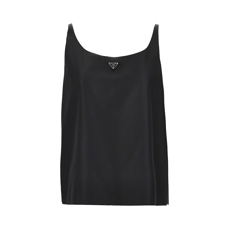 Prada Prada Re-Nylon Sleeveless Top Black - World Class Fashion