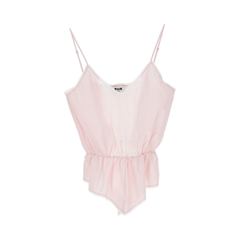 Msgm Msgm Poplin Lingerie Top Pink Women - World Class Fashion