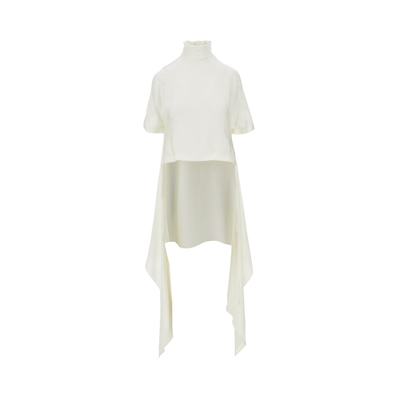 Alaia Alaia Cady Asymmetrical Top White - World Class Fashion