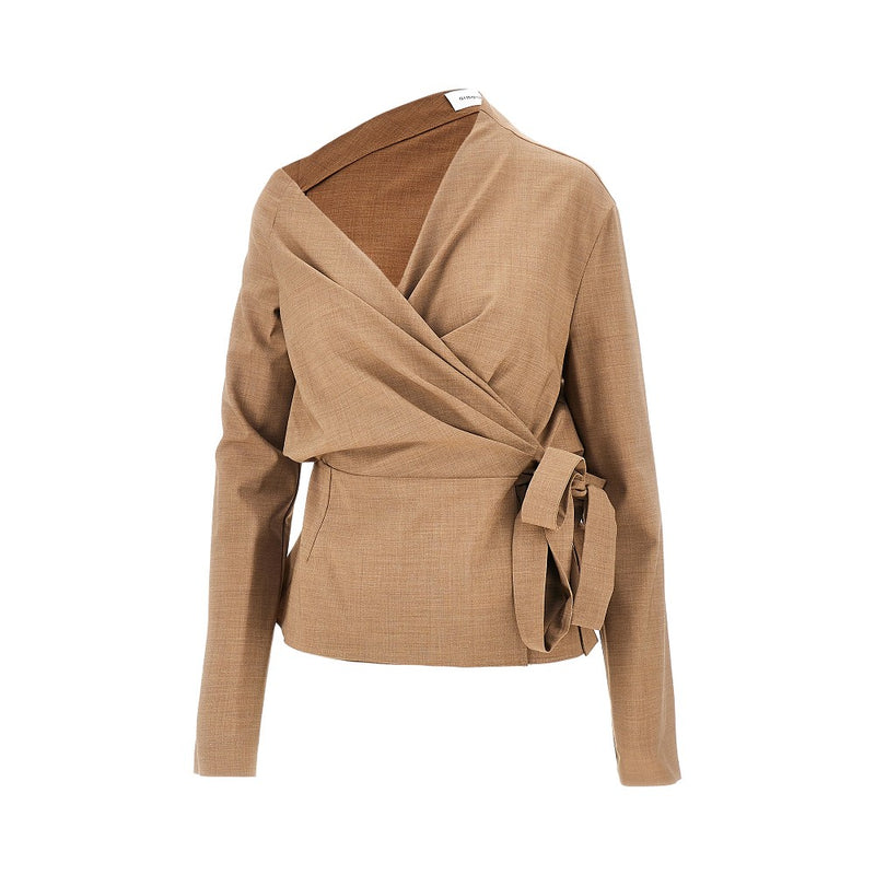 Armarium Armarium Thalassa Virgin Wool Top Beige - World Class Fashion