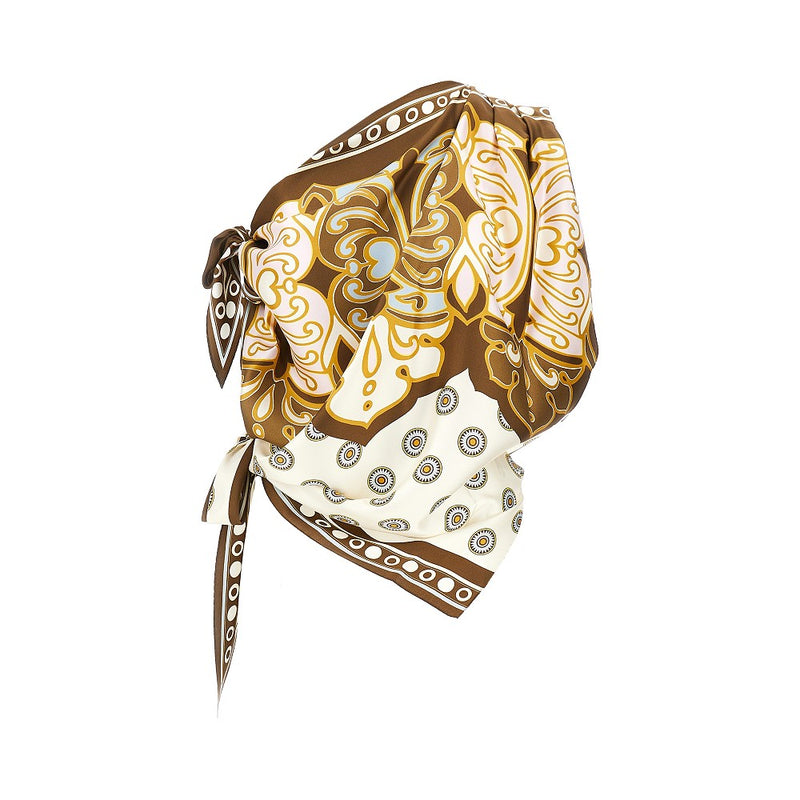 La Double J La Double J Silk 'Full-On' Foulard Top Multicolor - World Class Fashion