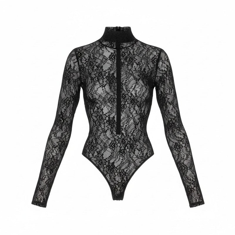 The Andamane The Andamane Ziggy Lace Bodysuit Black - World Class Fashion