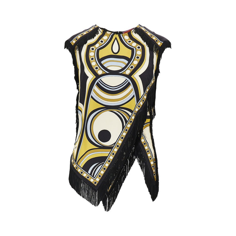La Double J La Double J Printed Silk Scarf Top Multicolor Women - World Class Fashion