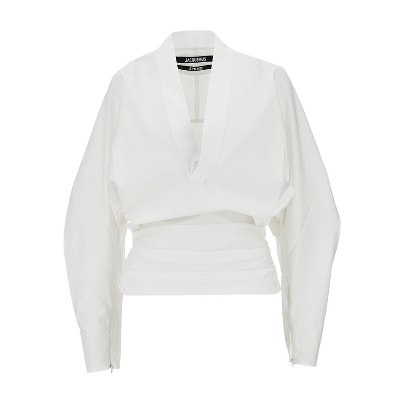Jacquemus Jacquemus Colombe Poplin Shirt White - World Class Fashion