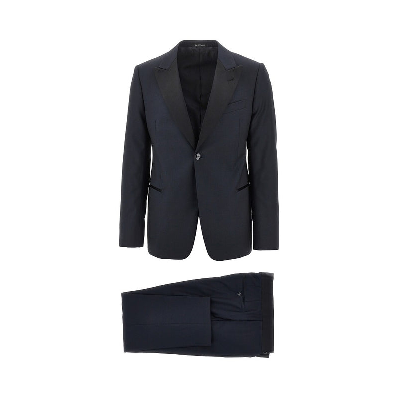 Emporio Armani Emporio Armani Executive Line Evening Suit Blue - World Class Fashion