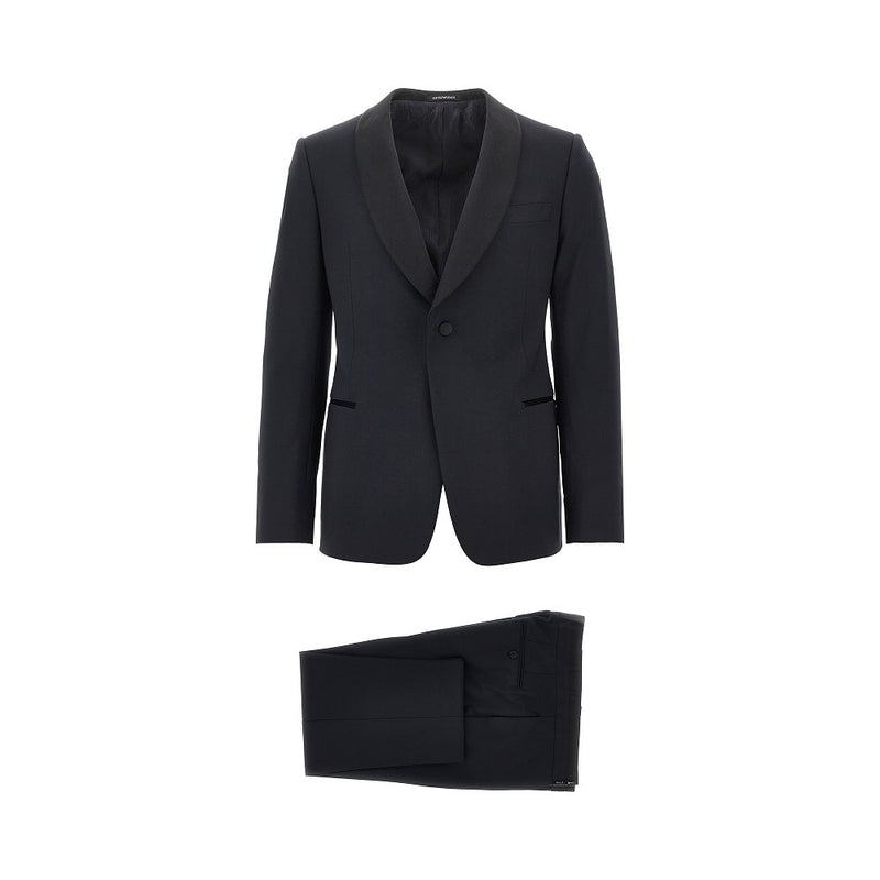 Emporio Armani Emporio Armani Executive Line Evening Tuxedo Suit Blue - World Class Fashion