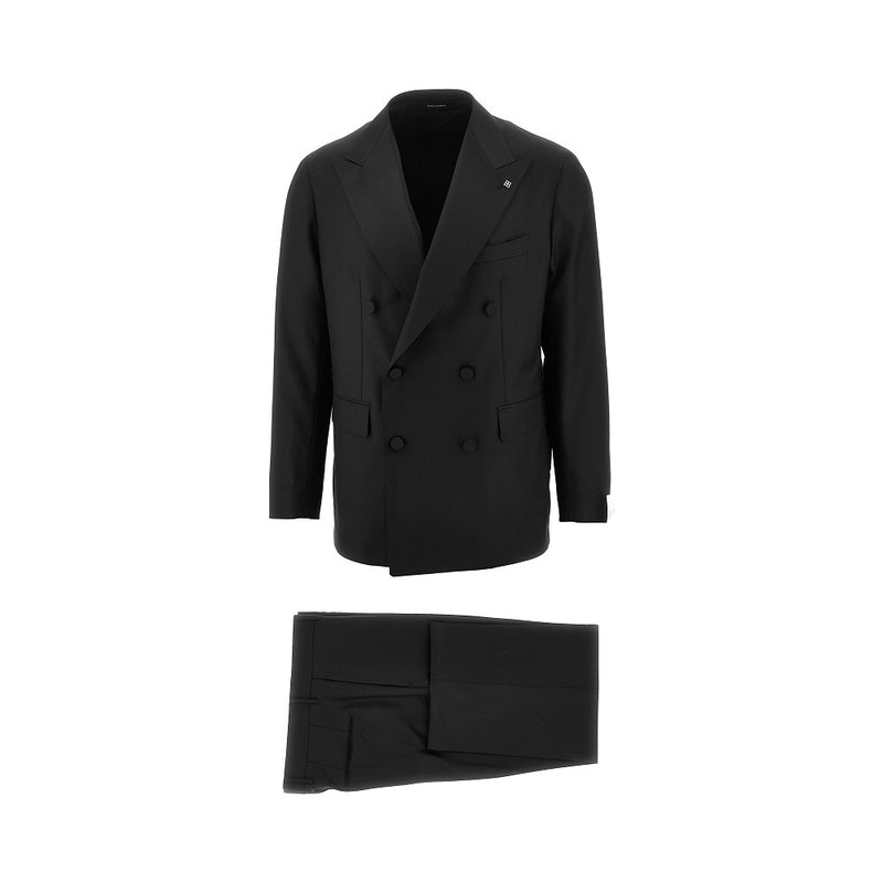 Tagliatore Tagliatore Super 110's Wool Suit Black Men - World Class Fashion