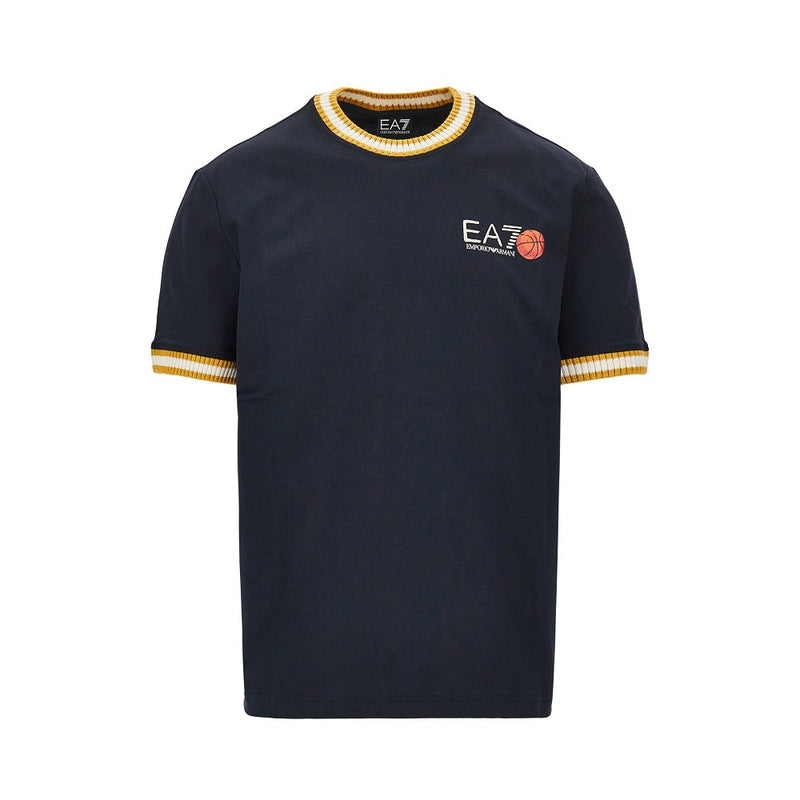 Ea7 Ea7 Cotton T-shirt With Logo Print - World Class Fashion