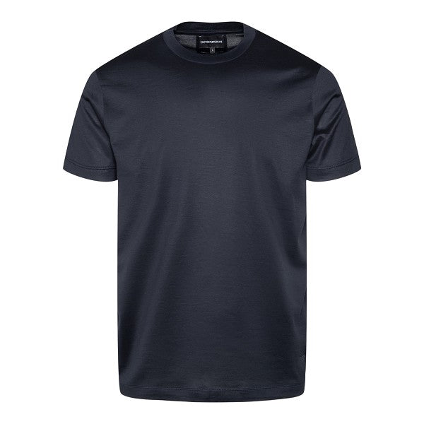 Emporio Armani Emporio Armani Tencel Blend Jersey T-Shirt Blue Men - World Class Fashion