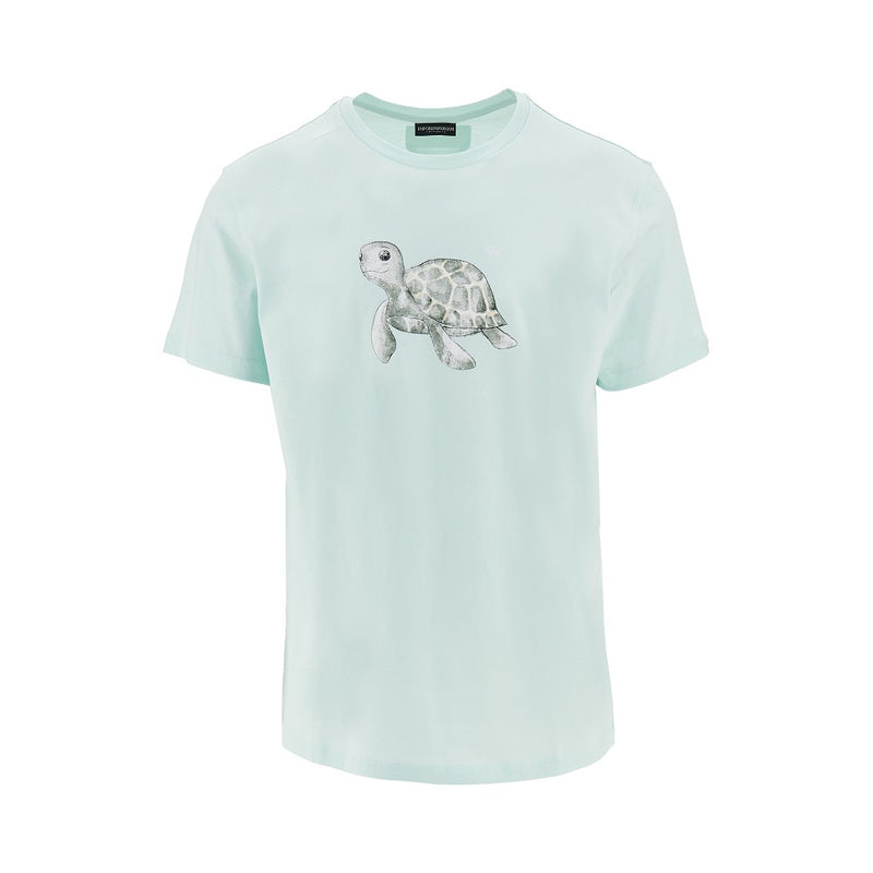 Emporio Armani Emporio Armani Sea Animals Print T-shirt Green - World Class Fashion
