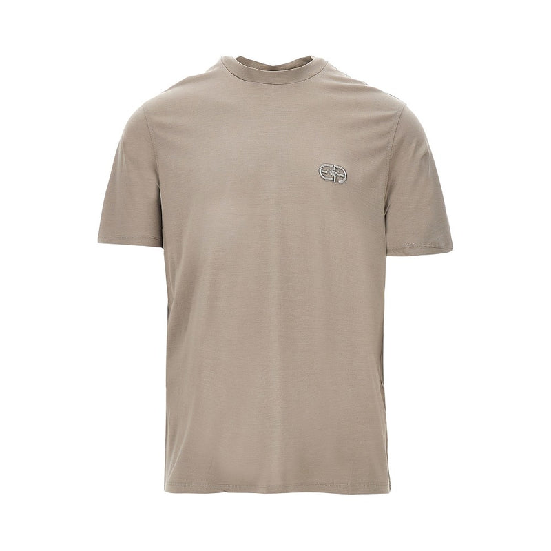 Emporio Armani Emporio Armani Lyocell-blend Jersey T-shirt Beige Men - World Class Fashion