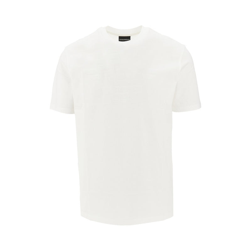 Emporio Armani Emporio Armani Jacquard Eagle T-shirt White Men - World Class Fashion