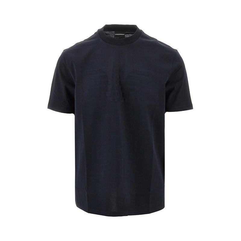 Emporio Armani Emporio Armani Jacquard Eagle T-shirt Blue Men - World Class Fashion