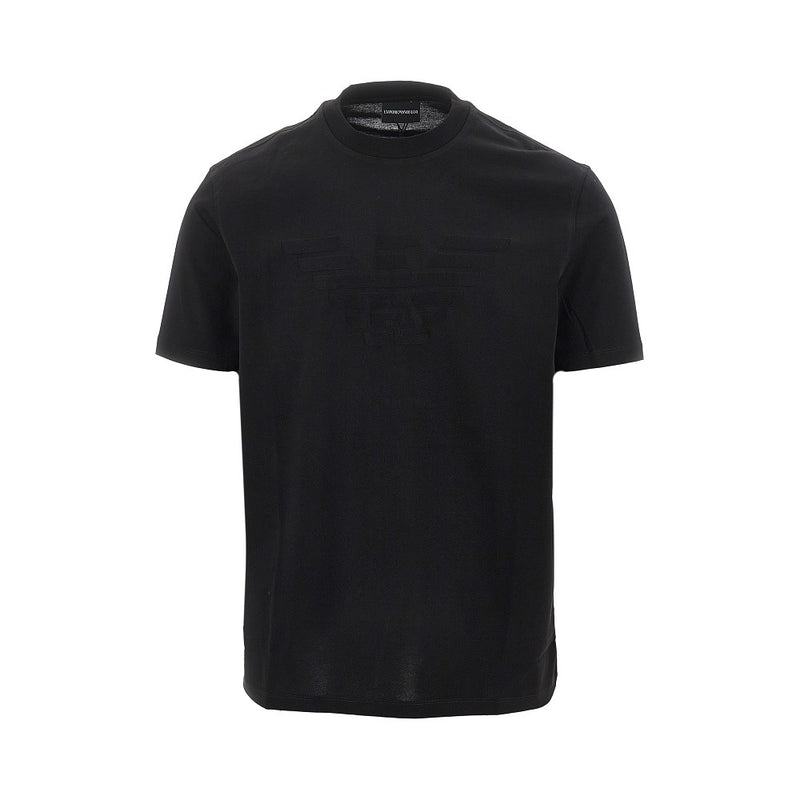 Emporio Armani Emporio Armani Jacquard Eagle T-shirt Black Men - World Class Fashion