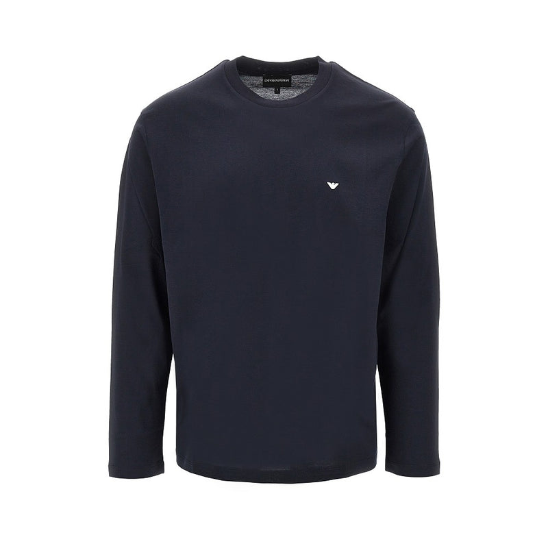 Emporio Armani Emporio Armani Lyocell Cotton T-shirt Blue Men - World Class Fashion