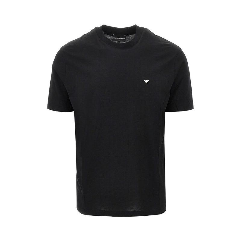 Emporio Armani Emporio Armani Lyocell Cotton T-shirt Black Men - World Class Fashion