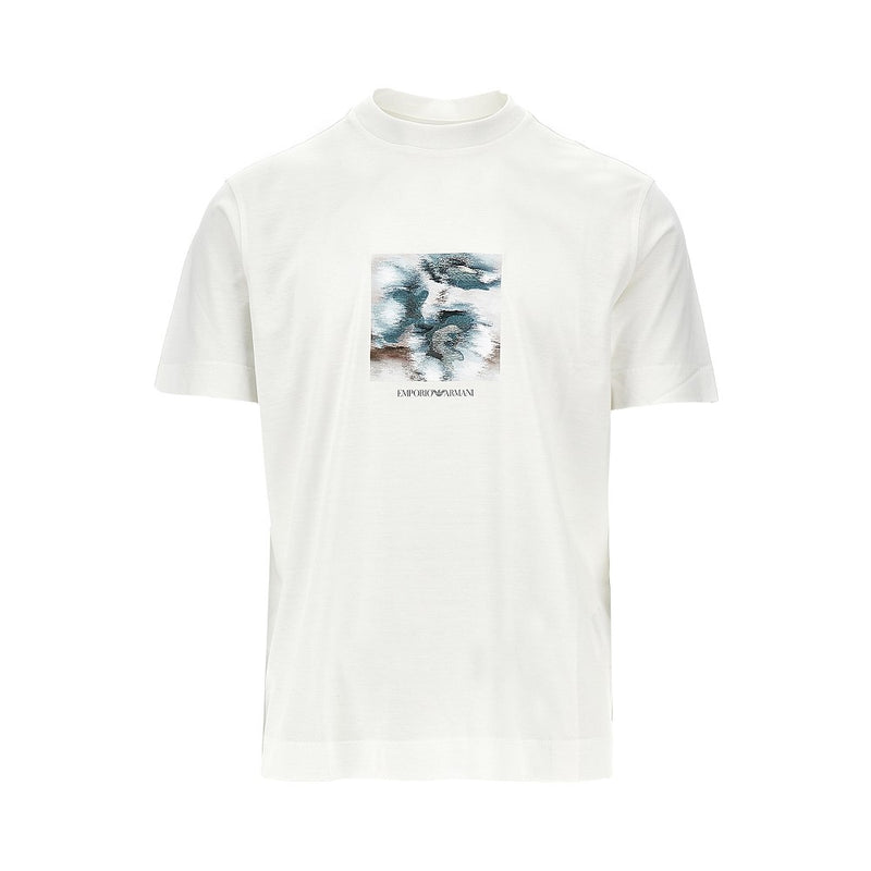 Emporio Armani Emporio Armani Lyocell-blend T-shirt White Men - World Class Fashion
