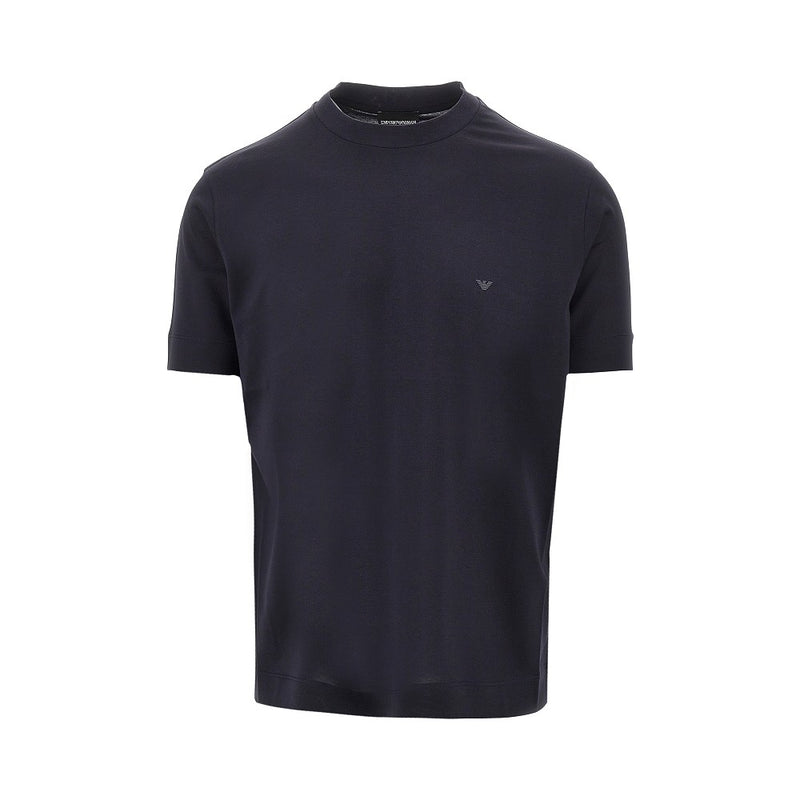 Emporio Armani Emporio Armani Lyocell Cotton Blend T-shirt Blue Men - World Class Fashion