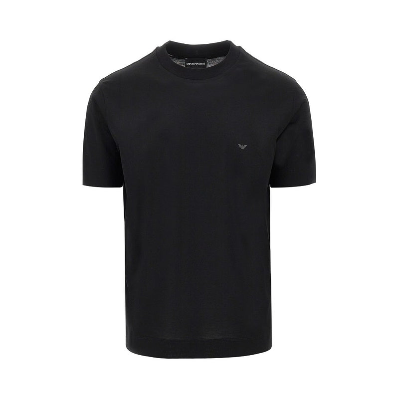 Emporio Armani Emporio Armani Lyocell Cotton Blend T-shirt Black Men - World Class Fashion