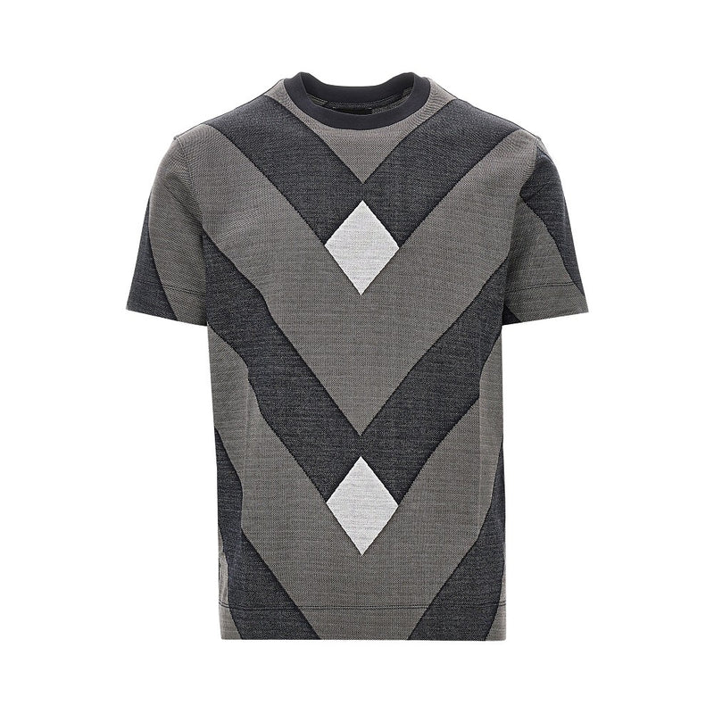 Emporio Armani Emporio Armani Jacquard Jersey T-shirt Multicolor - World Class Fashion