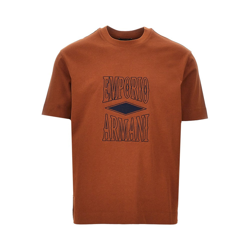 Emporio Armani Emporio Armani Jersey T-shirt Orange Men - World Class Fashion