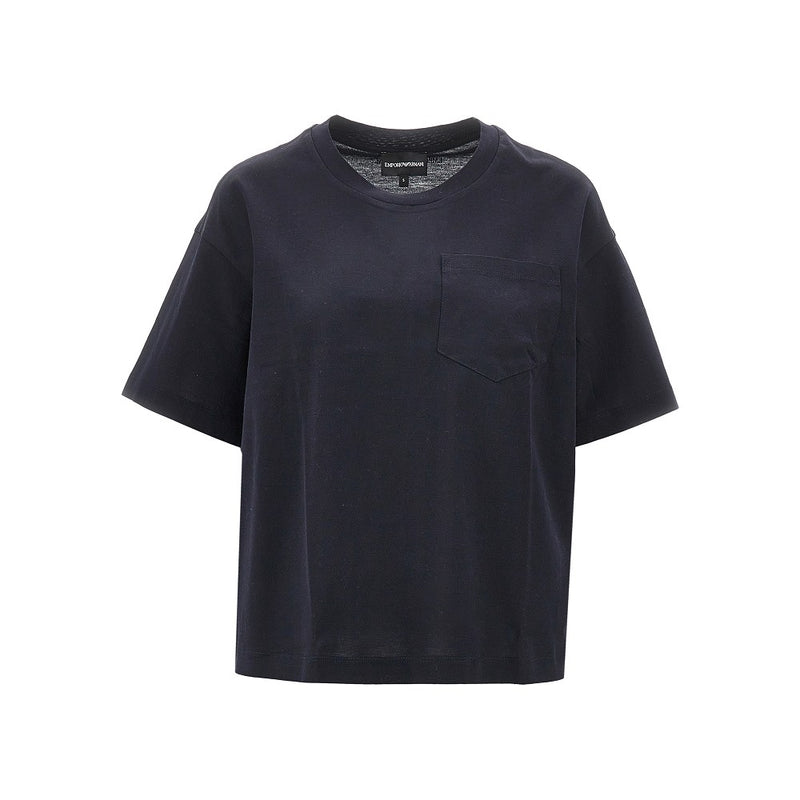 Emporio Armani Emporio Armani Travel Essential Cotton T-shirt Blue - World Class Fashion