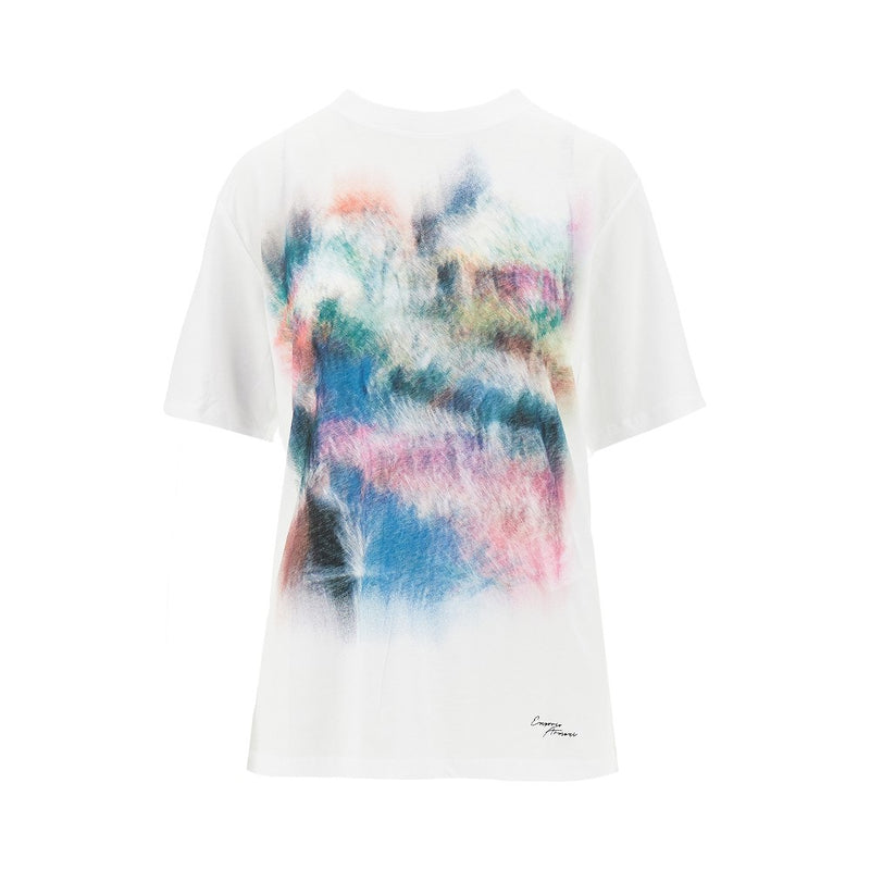 Emporio Armani Emporio Armani Graphic Print T-shirt White Women - World Class Fashion