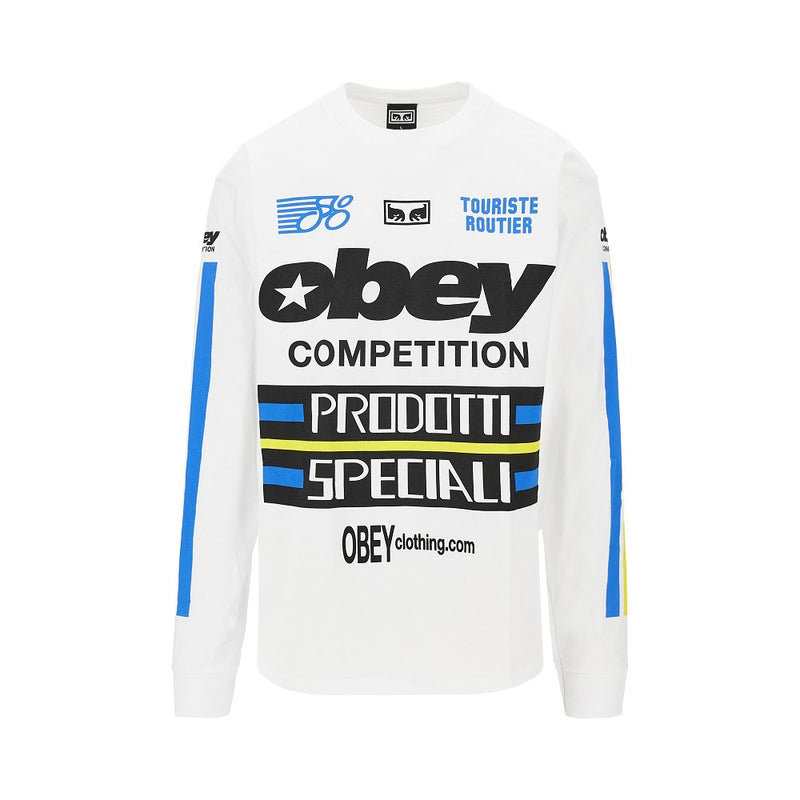 Obey Obey COMPETITION Classic LS T-shirt White - World Class Fashion