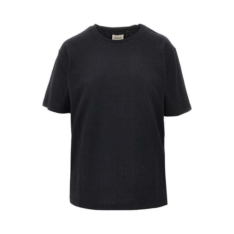 Khaite Khaite Mae Cotton Jersey T-shirt Black - World Class Fashion