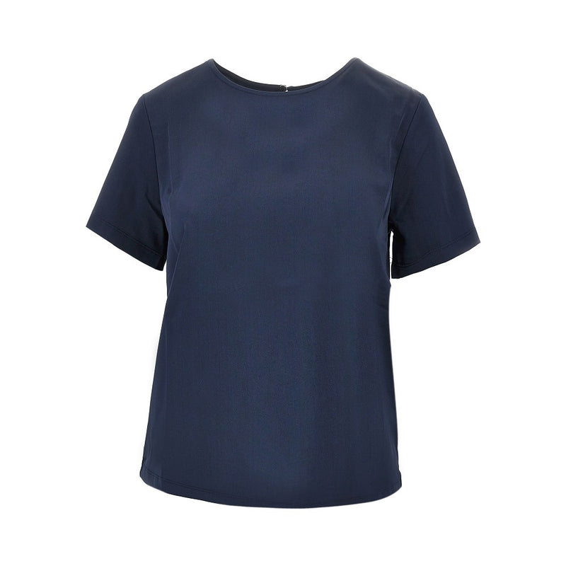 Max Mara Weekend Max Mara Weekend Satin T-shirt Blue Women - World Class Fashion